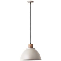 Erena Hängelampe, kürzbar, 120 cm Höhe, Ø 38 cm, E27, max. 60 W, taupe
