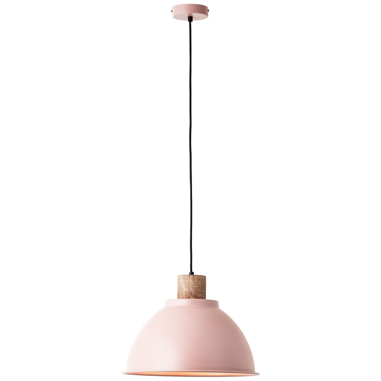 Brilliant Erena Hängelampe, kürzbar, 120 cm Höhe, Ø 38 cm, E27, max. 60 W, hellrosa