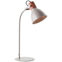 Erena Tischlampe, 52 cm Höhe, E27, max. 40 W, schwenkbar, Schalter, grau