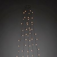 LED Baummantel mit Ring Ø 11, Globes, 5 Stränge à 40 Dioden, 200 bernsteinf. Dioden, 30V, Innen