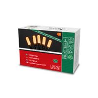 Micro LED Lichterkette, slim frosted, 200 bernsteinfarbene Dioden, 30V, Innen, 3,6W, grünes Kabel