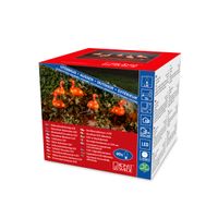 LED Acryl Flamingos, 5er-Set, 40 bernsteinfarbene Dioden, 24V, Außen (IP44), weißes Kabel