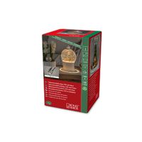 LED Kugellaterne "Weihnachtsszenerie", 5h Timer, 1 ww Diode,  USB & Batterie: 3 x AA 1,5V (exkl.)
