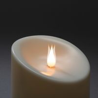 LED Gedenklicht, 8h Timer, 1 flackernde warmweiße Diode, Außen (IP44), Batterie: 2xD 1,5V (exkl.)