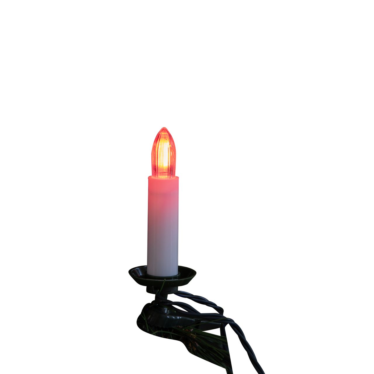 KONSTSMIDE LED Baumkette, Topbirnen, "One String", 16 bunte Dioden, 4,5V, Innen, 3,6W, grünes Kabel