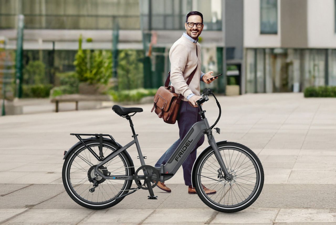 Blaupunkt Fridel 24" Falt-E-Bike mit 580 Wh Akku, Schaltung 8-Gang & hydraulischen Scheibenbremsen