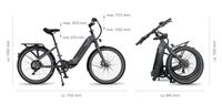 Fridel 24" Falt-E-Bike mit 580 Wh Akku, Schaltung 8-Gang & hydraulischen Scheibenbremsen