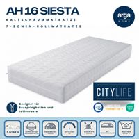 AH16 SIESTA Kaltschaummatratze, 200x90x16 cm mit GRATIS Visco-Memory Kissen