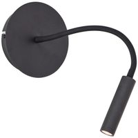Jutta LED-Wandleuchte, flexibler Lesearm, 14 cm Durchmesser