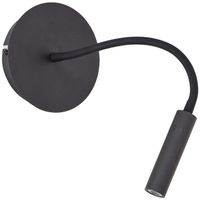 Jutta LED-Wandleuchte, flexibler Lesearm, 14 cm Durchmesser