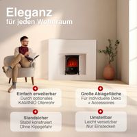 KAMINIO Elektrokamin LENI - Elektrischer Kaminofen - Schwarz