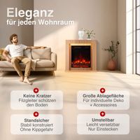 KAMINIO Elektrokamin MATTI - Elektrischer Standkamin - 32 Zoll, Paneel