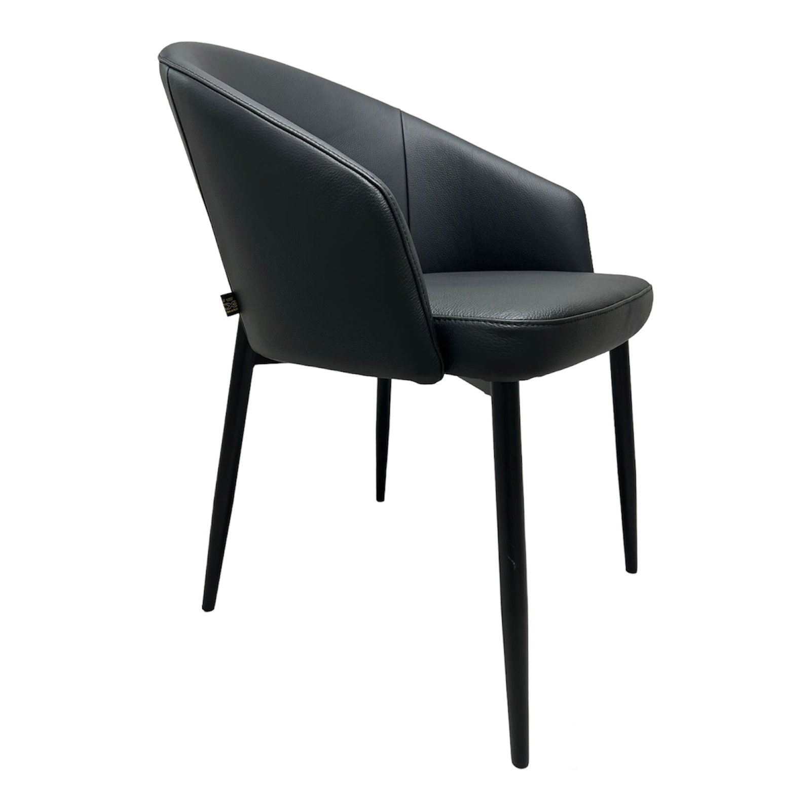Lederstuhl Armlehnstuhl Fizio Schwarz | Lederstühle Esszimmer-Stühle kaufen bei