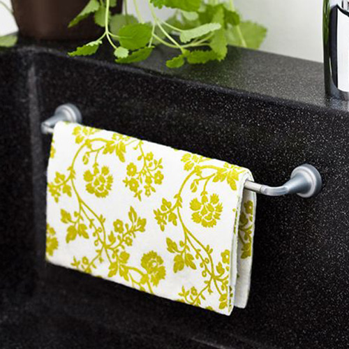 Spültuchhalter magnetisch für Granit Corian aus Edelstahl, Länge 23 cm, Tiefe 4 cm