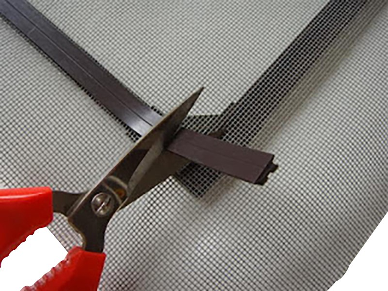 Fliegengitter-Fenster Magnet, Gitternetz 2 m, Magnetband selbstklebend Typ A+B 1,5 mm x 25,4 mm je 6 m