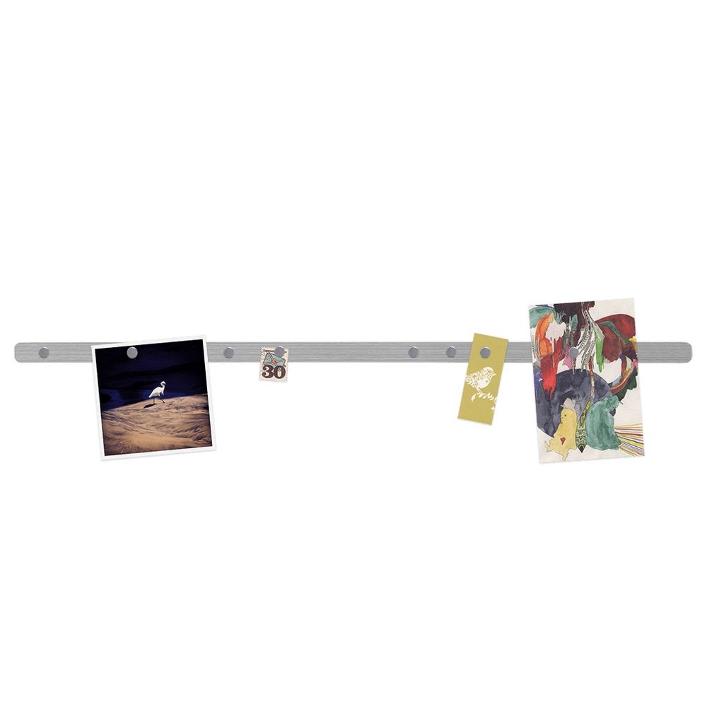 Magnetleiste SKINNY 600 x 20mm, selbstklebend, farbig, inkl. 8 Magneten