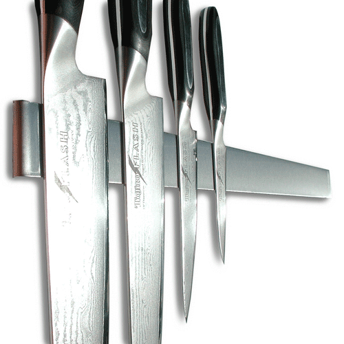 Magnetische Messerleiste aus Edelstahl 50 cm x 3,5 cm x 1,5 cm, Magnetleiste für 9 Messer
