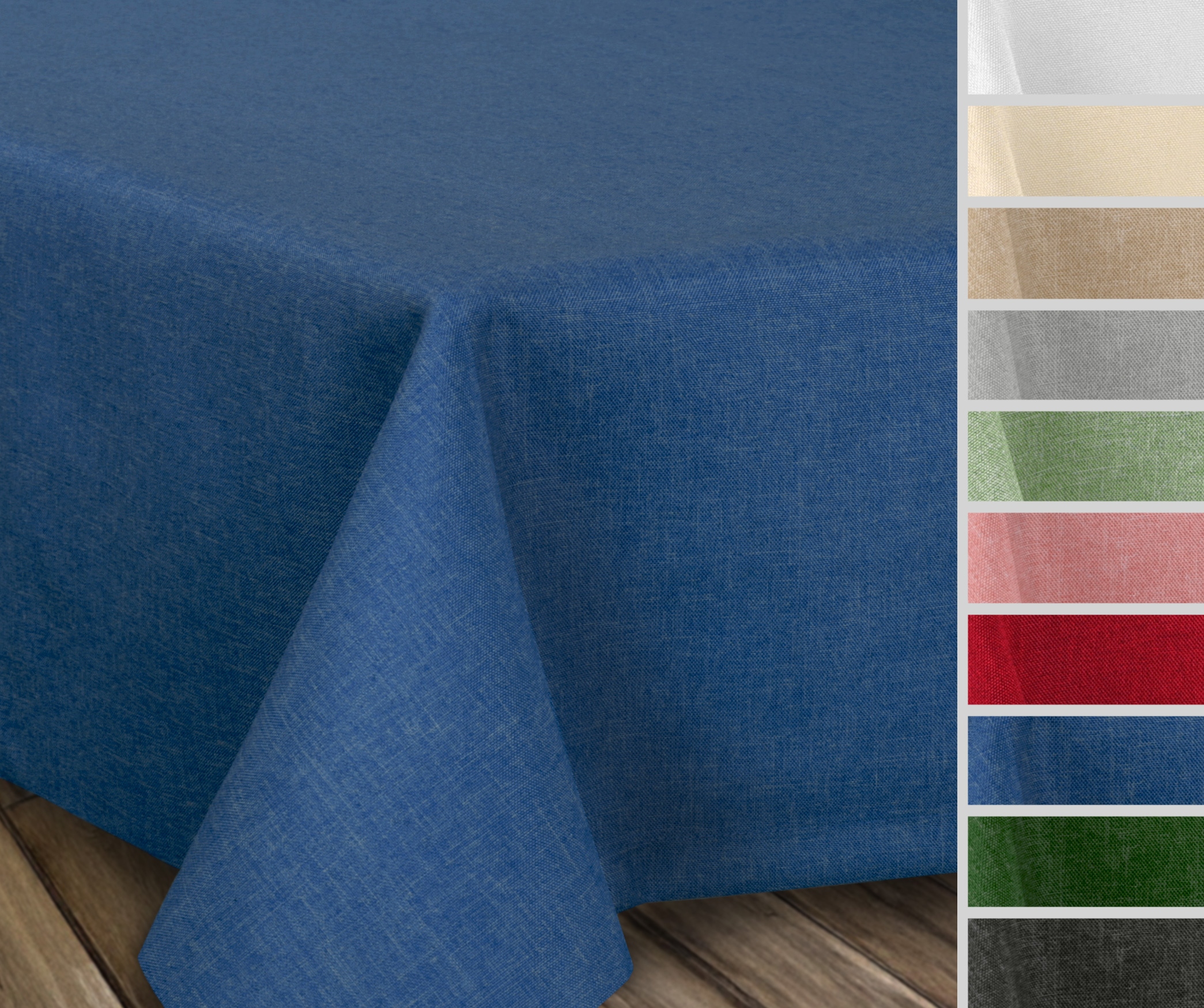 Beautex Tischdecke Leinenoptik abwaschbar wasserabweisend Stofftischdecke | Beautex