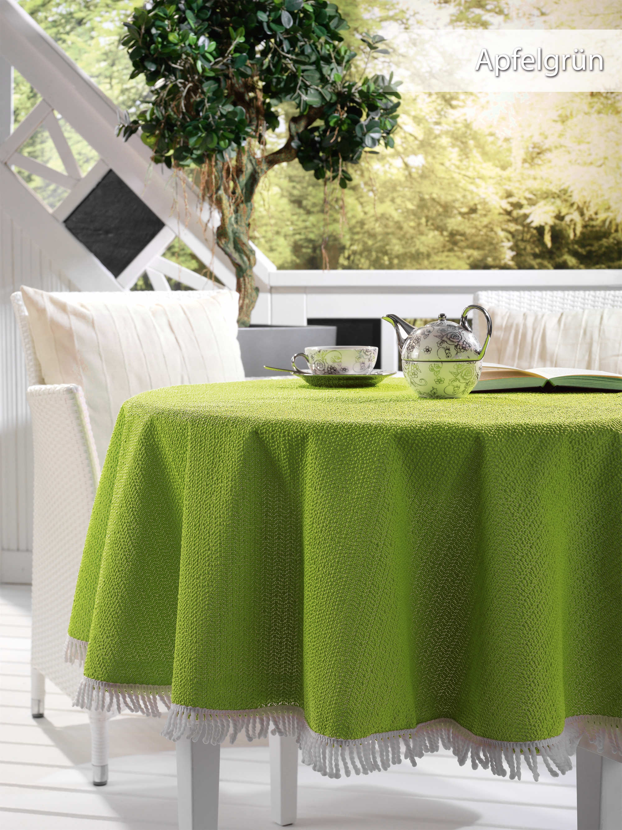 Beautex Weichschaum Tischdecke wetterfest Gartentischdecke Balkon Terrasse | Beautex