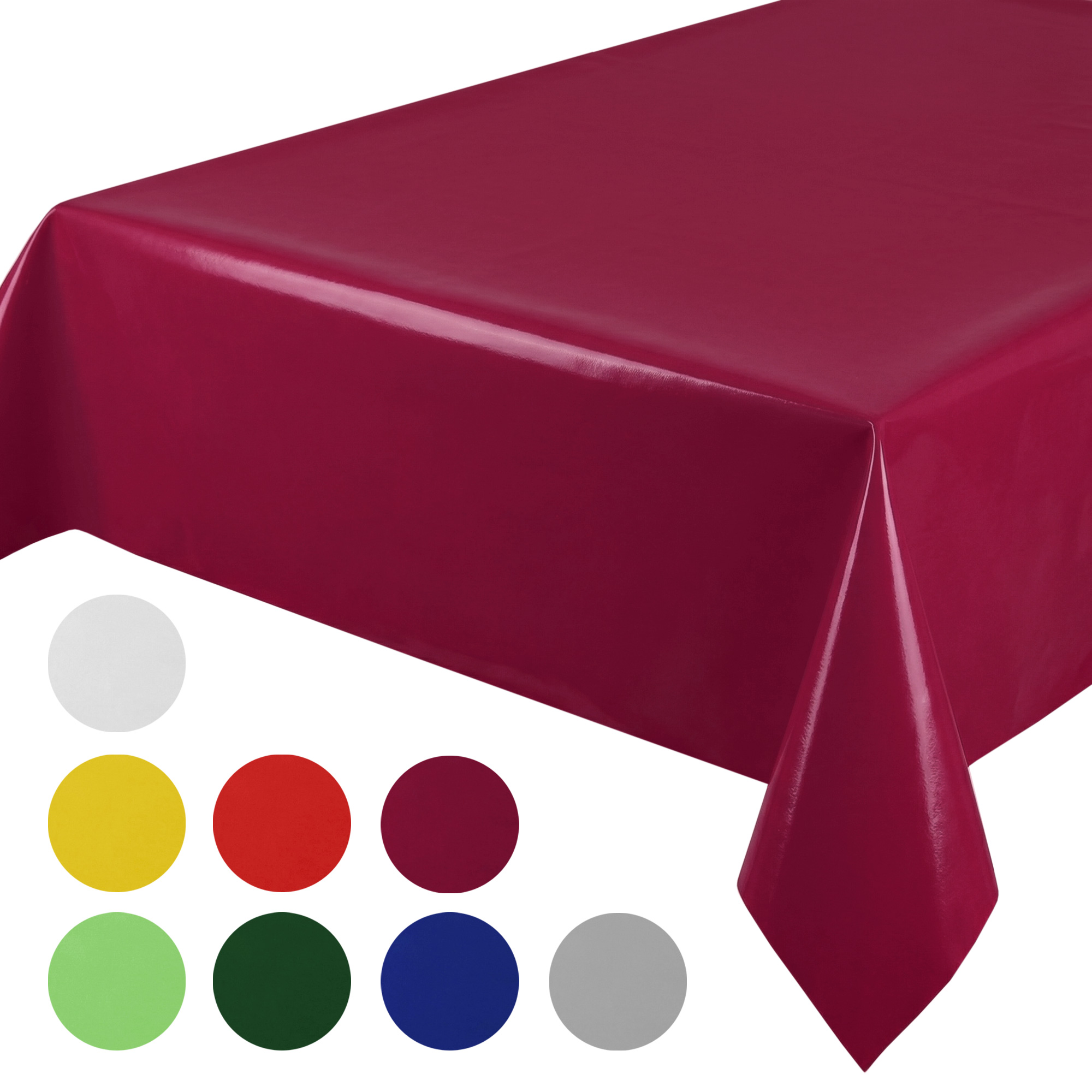 Beautex Wachstuchtischdecke abwischbar einfarbig fleckenabweisend uni