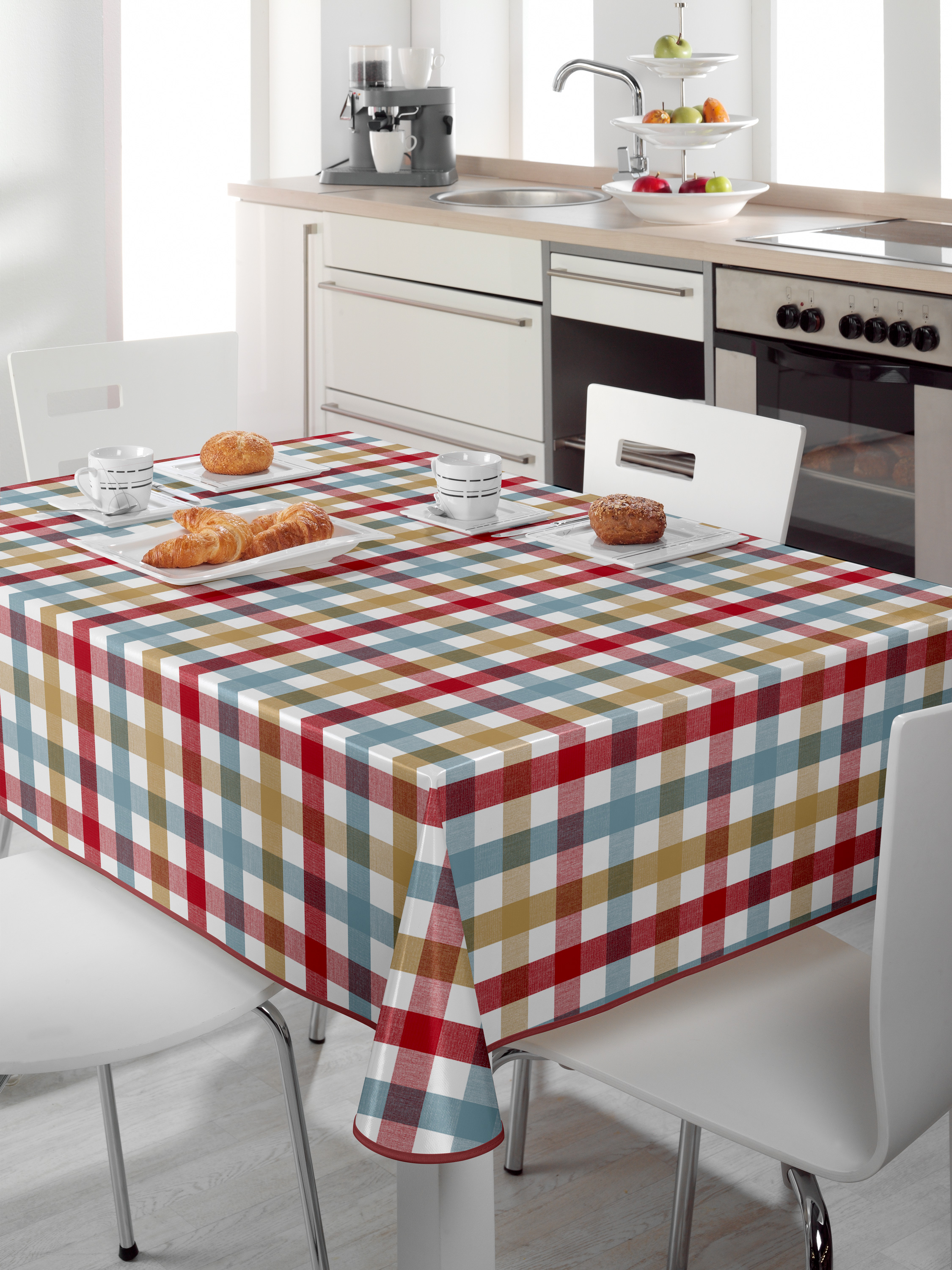 Beautex Wachstuchtischdecke abwaschbar rutschfest mit Paspelband, Motivwahl | Beautex