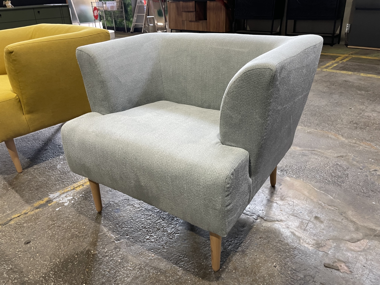 Gutmann Factory Sessel mintgrün Cord Kord Holzbeine Wohnzimmer