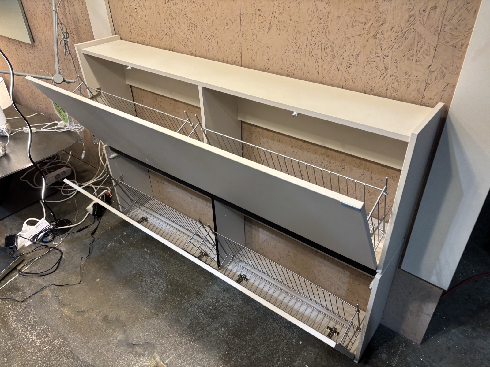 Garderobe Schuhschrank 2x Paneele Flurgarderobe Hängeschank
