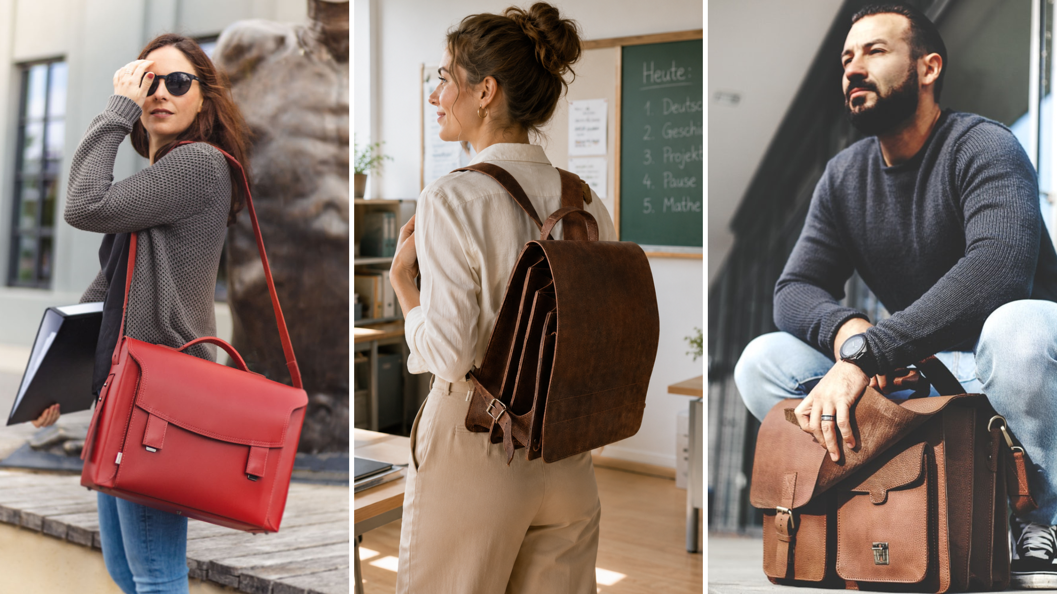 Welche Vorteile bietet eine Ledertasche?