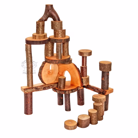 Bloques de construcción de madera Magic Wood 36 ecoBlocks