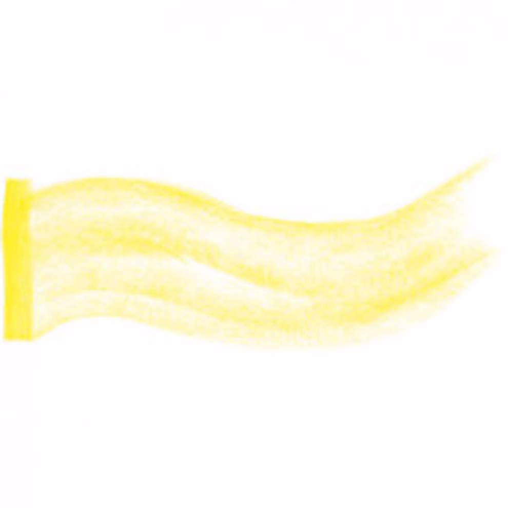 Der Stockmar Wachsmalblöcke Wachsmalblock in 32 Farben von Stockmar zeigt eine einfache Illustration einer gelben Flagge die rechts weht mit weichen strukturierten Schattierungen und einer kurzen vertikalen Stange auf der linken Seite. sonnengelb