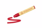 Stockmar STOCKMAR Wachsmalstifte Einzelstift in 32 Farben_31387 magenta Ein roter STOCKMAR Wachsmalstifte Einzelstift in 32 Farben von Stockmar zeichnet eine rote Wellenlinie auf weißem Hintergrund. magenta