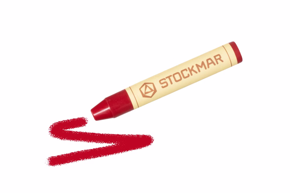 STOCKMAR lápices de cera rojo carmín STOCKMAR lápices de cera rojo carmín