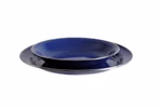Assiette en émail, bleu 