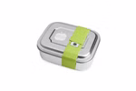 Stainless steel lunch box square uni green Stainless steel lunch box square uni green