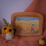 Postcards clip-on frame, curved