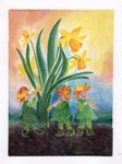 Ansichtkaartenset lente, 3 stuks