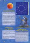 Waldow Verlag Jahresabo Vorhang Auf - Die Waldorf-Kinderzeitschrift 4 Ausgaben inkl. Porto_3227 International Eine Seite aus "Jahresabo Vorhang Auf - Die Waldorf-Kinderzeitschrift" aus dem Waldow Verlag zeigt Kinder mit einem Teleskop und Sternkarten dazu deutsche Texte über Planeten eine Mondfinsternis und Astronomie in Blau- und Gelbtönen. International