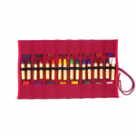Estuche enrollable rojo, 16s