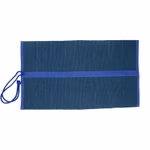 Estuche de lápices enrollables azul, 16 unidades.