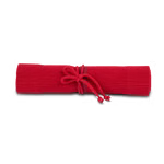 Morgenspruch Eurythmieversand Rollmäppchen rot 16er _34018 Ein Morgenspruch Eurythmieversand Rollmäppchen rot 16er-aufgerollte rote Stoffmatte mit roter Schnur verschnürt-auf weißem Hintergrund dargestellt.