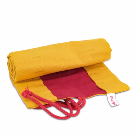 12 portamatite roll-up - curry/ciliegia