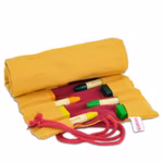 Estuche de 12 lápices enrollables - curry/cereza