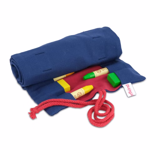 16 roll-up pencil case - blueberry/cherry
