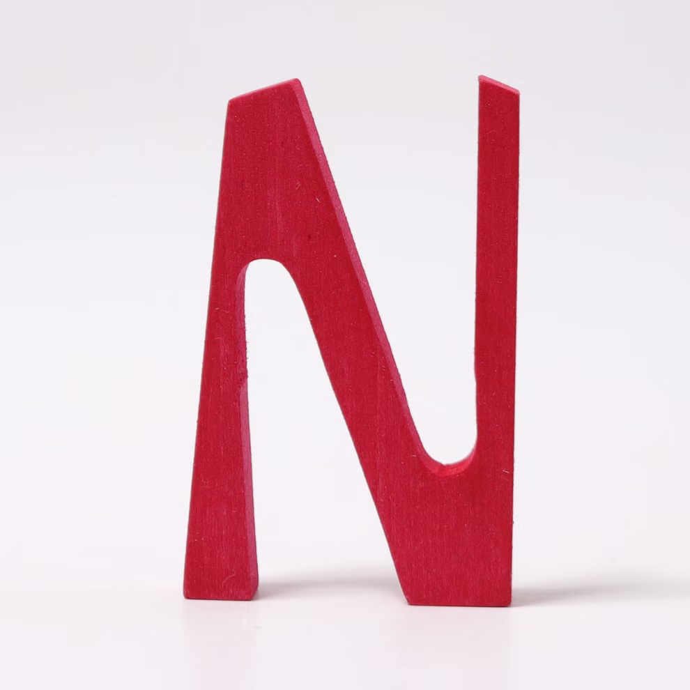Grimms Lettere antroposofiche in legno N Grimms Lettere antroposofiche in legno N