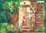 Juego de postales de cuento de hadas, 12 piezas