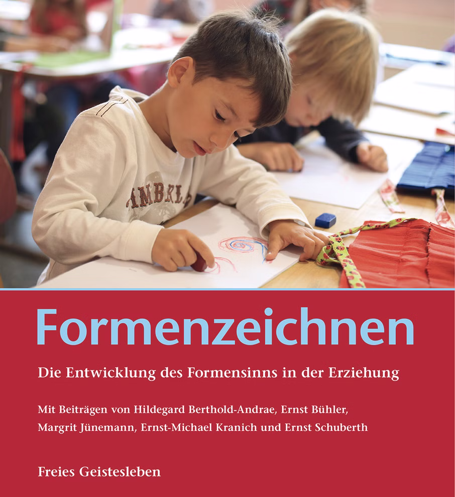 Formenzeichnen Buchcover von „Formenzeichnen“ von Margrit Jünemann, Fachbuch über die Entwicklung des Formensinns in der Erziehung.