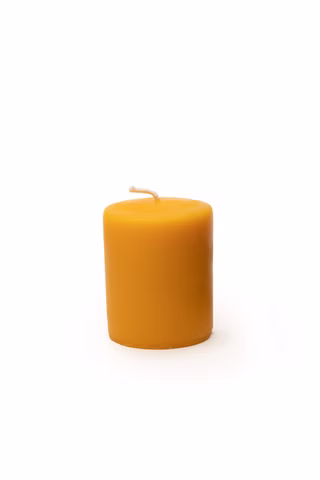 Kleine Stumpenkerze, natur