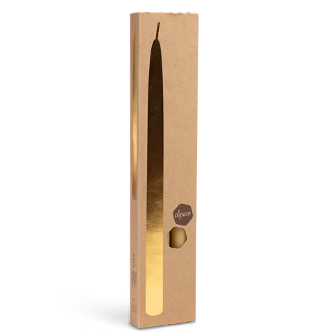 Bijenwas dinerkaarsen, 2 stuks