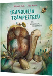 Thienemann Tranquilla Trampeltreu Michael Ende_30475 Das Buchcover von Tranquilla Trampeltreu Michael Ende von Thienemann zeigt eine Schildkröte mit einem Insekt auf dem Panzer die in einer skurrilen Landschaft spazieren geht während in der Nähe eine Biene fliegt.