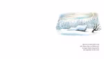 Ein schneebedecktes Haus steht in einem winterlichen Wald unter einem blassen Himmel. Der deutsche Text erscheint unten rechts. "Es klopft bei Wanja in der Nacht" von Tilde Michels & Reinhard Michl Oetinger Verlag.